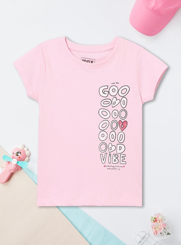 Girls Printed T-shirts - Pack of 2