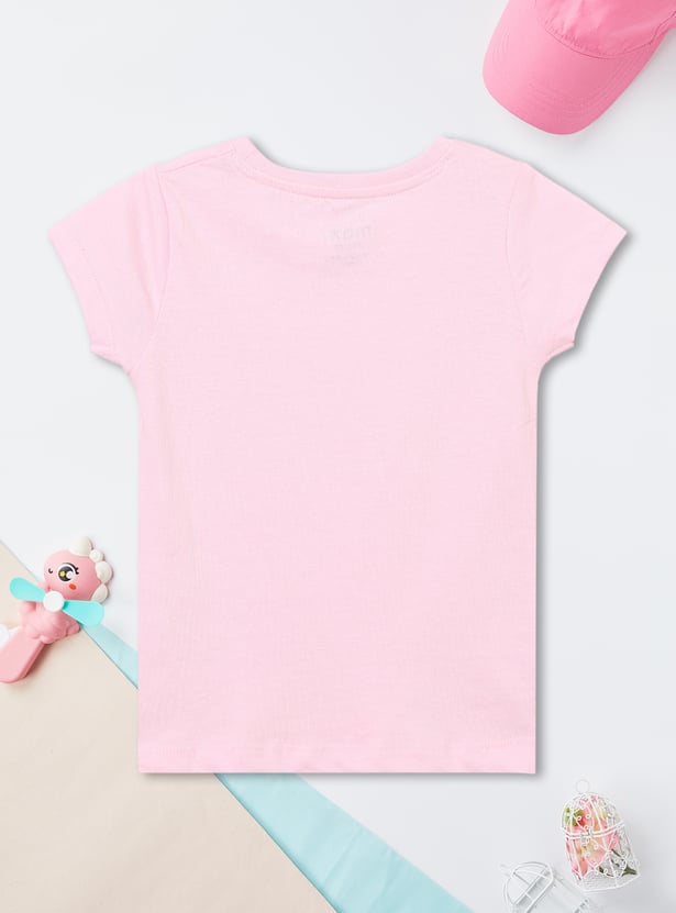 Girls Printed T-shirts - Pack of 2