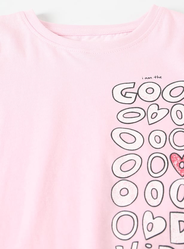 Girls Printed T-shirts - Pack of 2