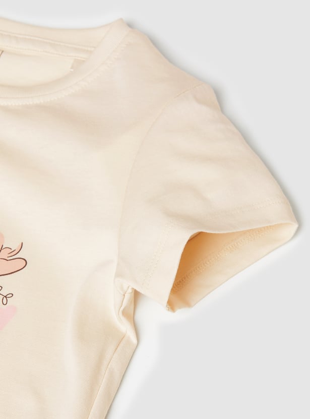 Girls Printed T-shirts - Pack of 2