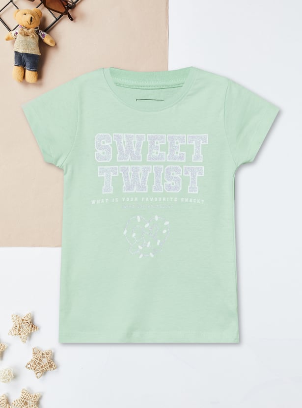 Girls Printed T-shirt - Pack of 2