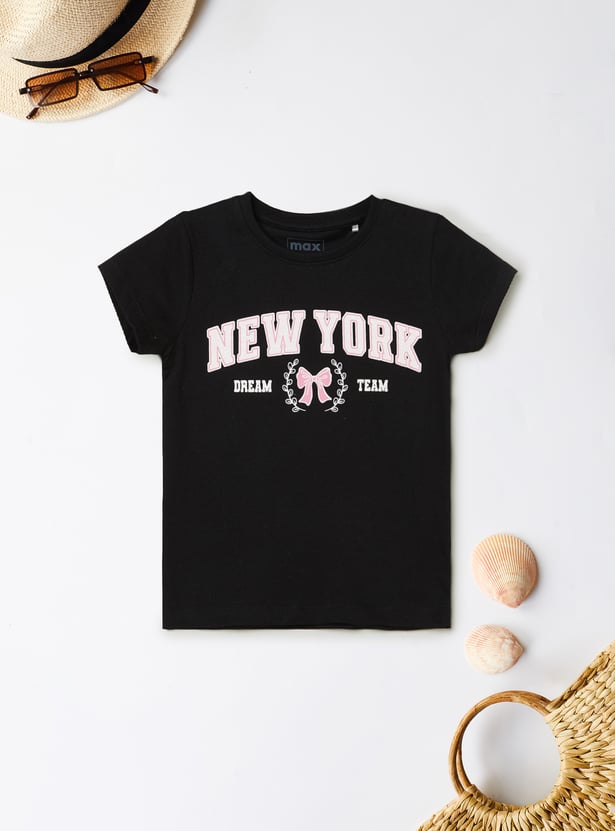 Girls Printed T-shirts - Pack of 2