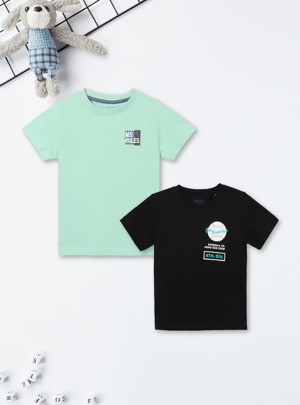 Boys Printed T-shirt - Pack of 2