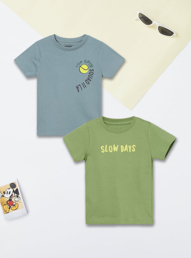 Boys Printed T-shirt - Pack of 2