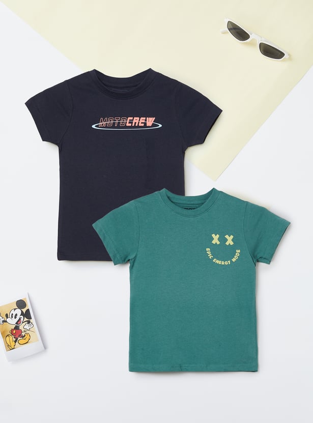 Boys Printed T-shirt - Pack of 2