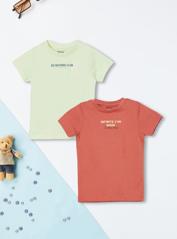 Boys Printed T-shirt - Pack of 2