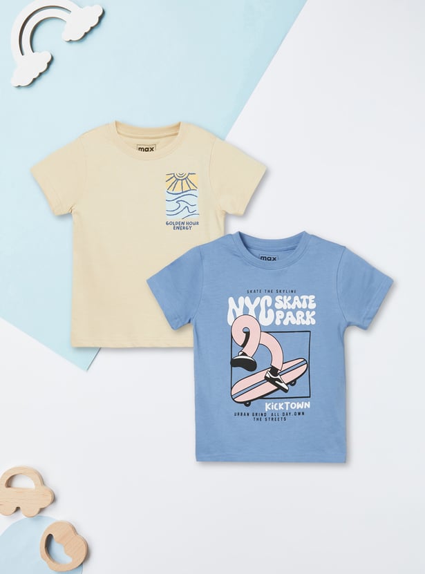 Boys Printed T-shirt - Pack of 2