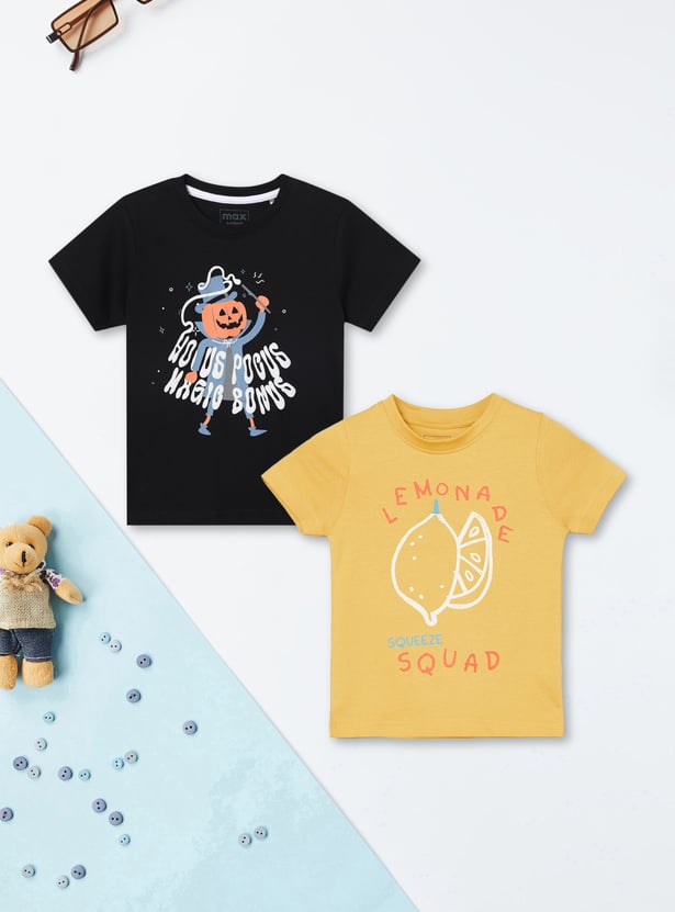 Boys Printed T-shirt - Pack of 2