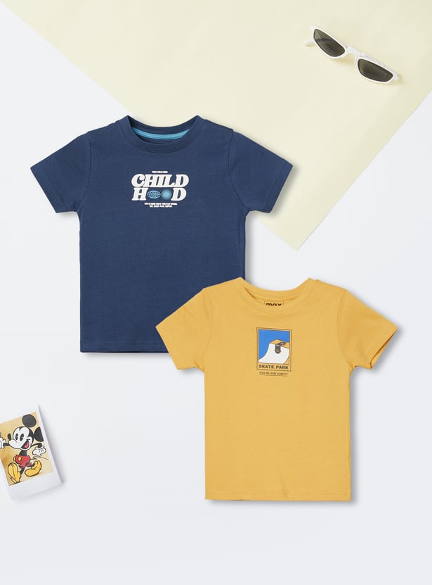 Boys Printed T-shirt - Pack of 2