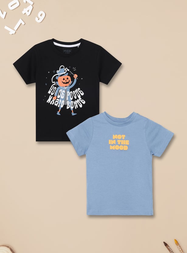Boys Printed T-shirt - Pack of 2