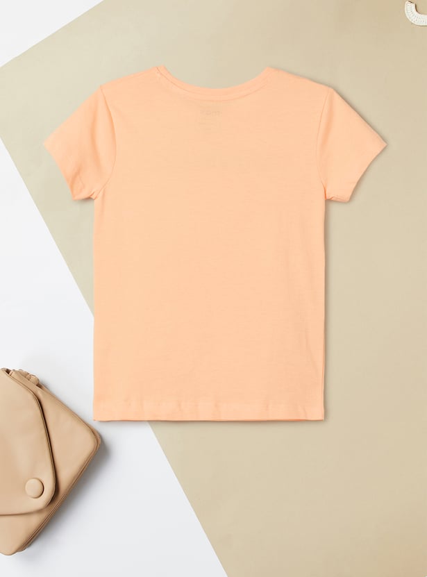 Girls Printed T-shirts - Pack of 2