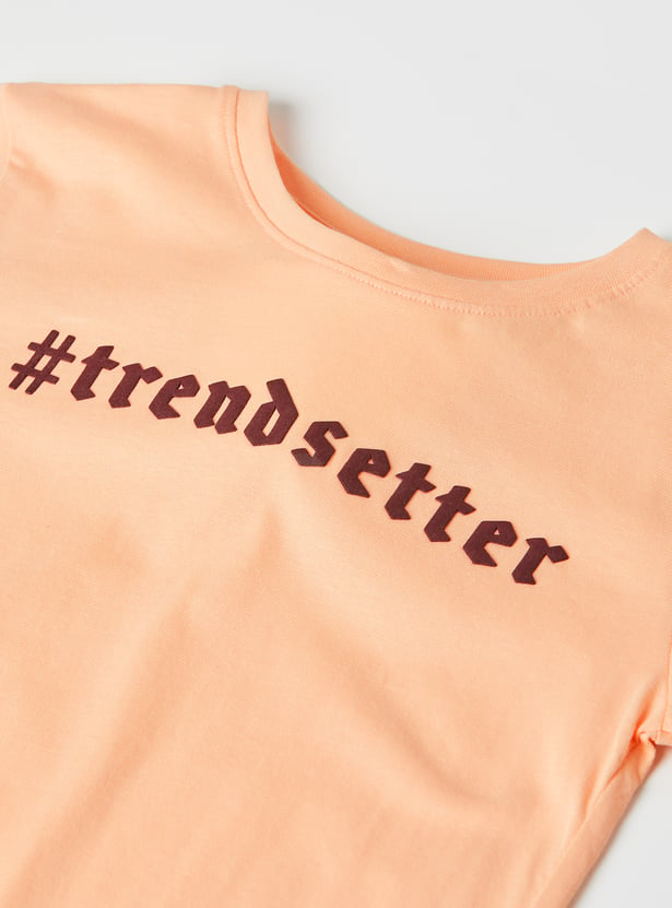 Girls Printed T-shirts - Pack of 2