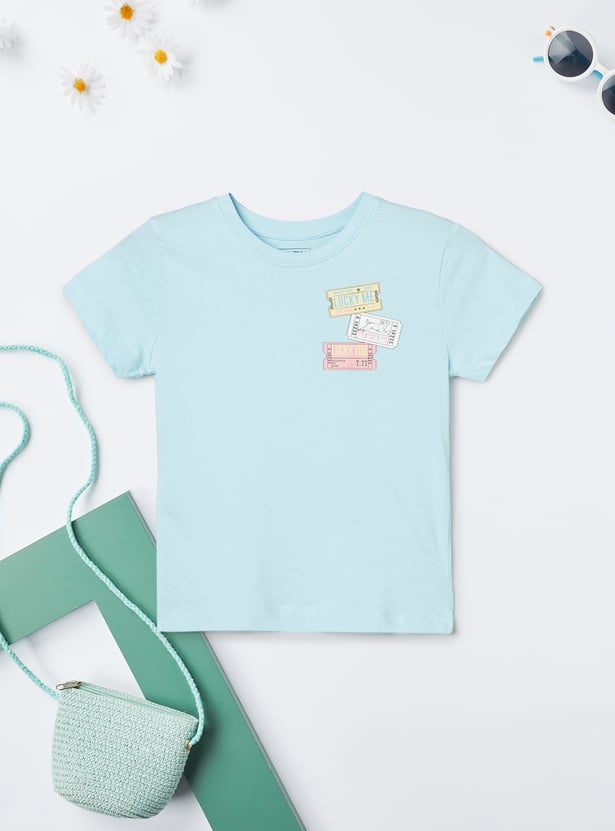 Girls Printed T-shirts - Pack of 2