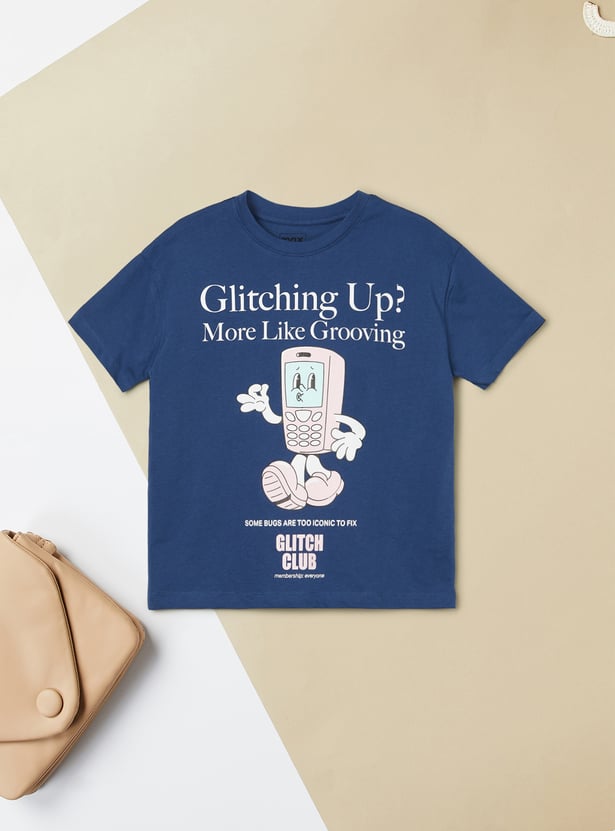 Girls Printed T-shirt - Pack of 2