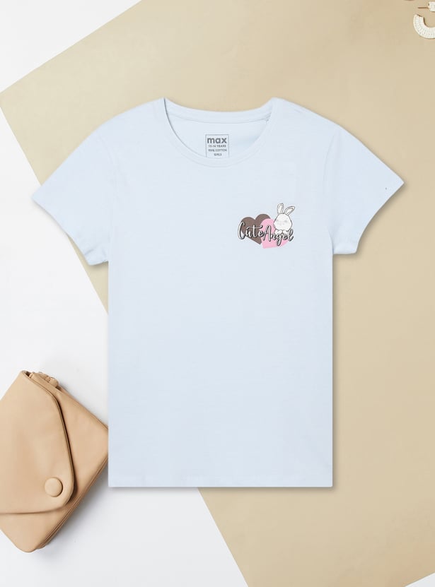 Girls Printed T-shirt - Pack of 2