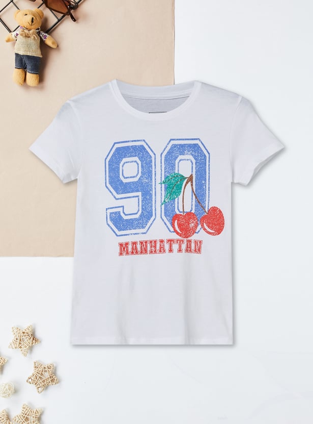 Girls Printed T-shirts - Pack of 2