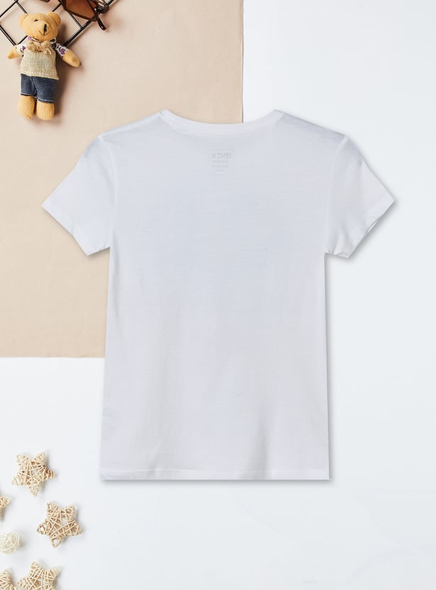 Girls Printed T-shirts - Pack of 2