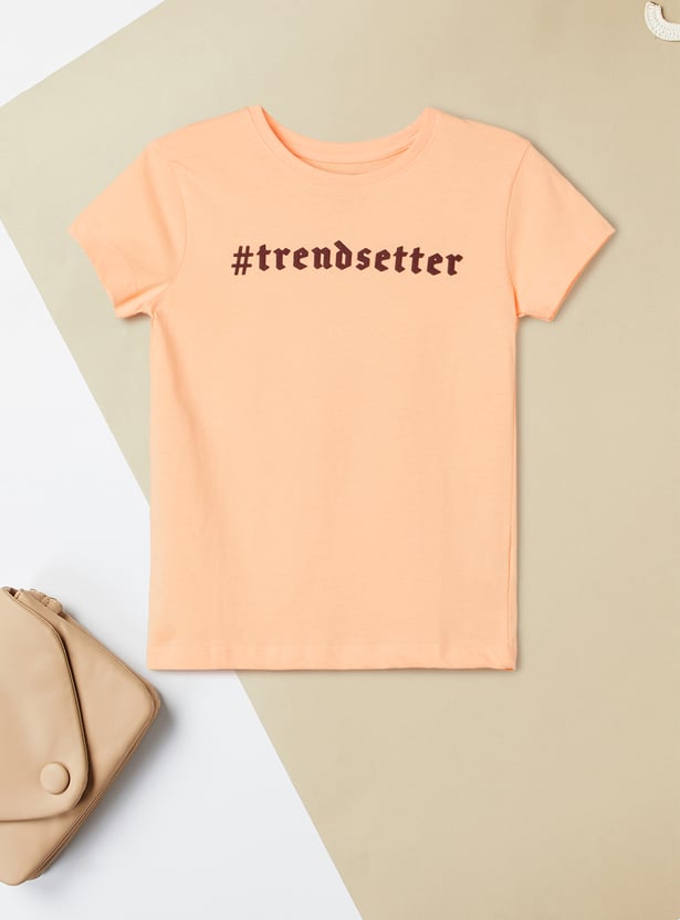 Girls Printed T-shirts - Pack of 2
