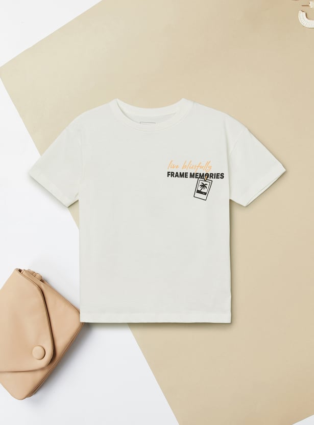 Girls Printed T-shirt - Pack of 2