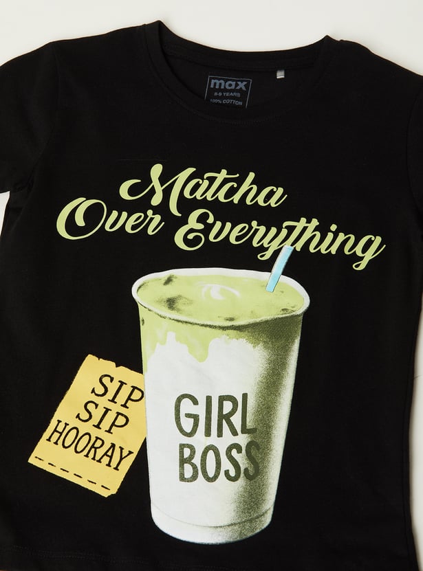 Girls Printed T-shirt - Pack of 2