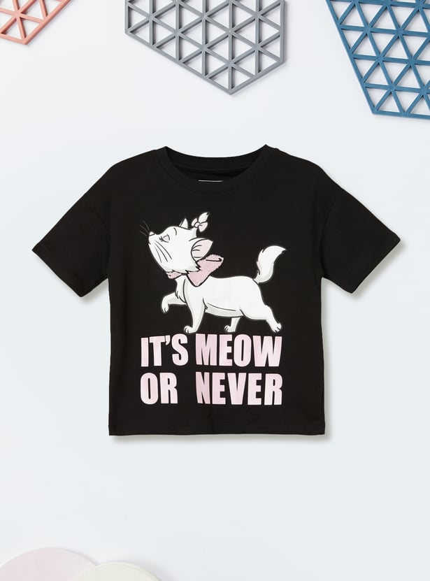 Girls Printed T-shirts - Pack of 2