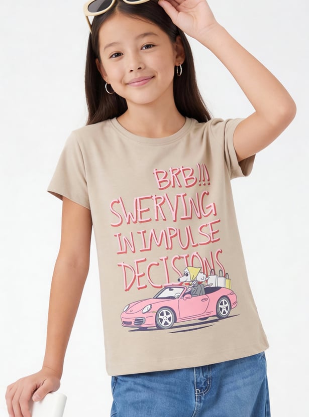 Girls Printed T-shirt - Pack of 2