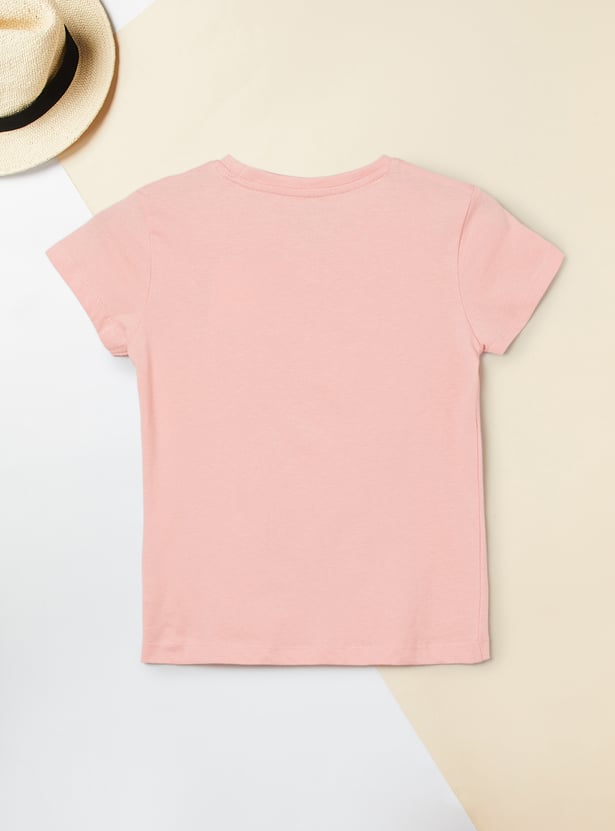 Girls Printed T-shirts - Pack of 2