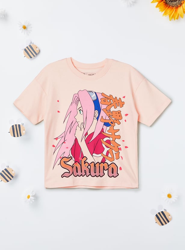 Girls Printed T-shirts - Pack of 2