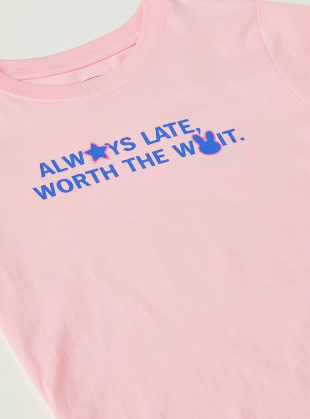 Girls Printed T-shirts - Pack of 2