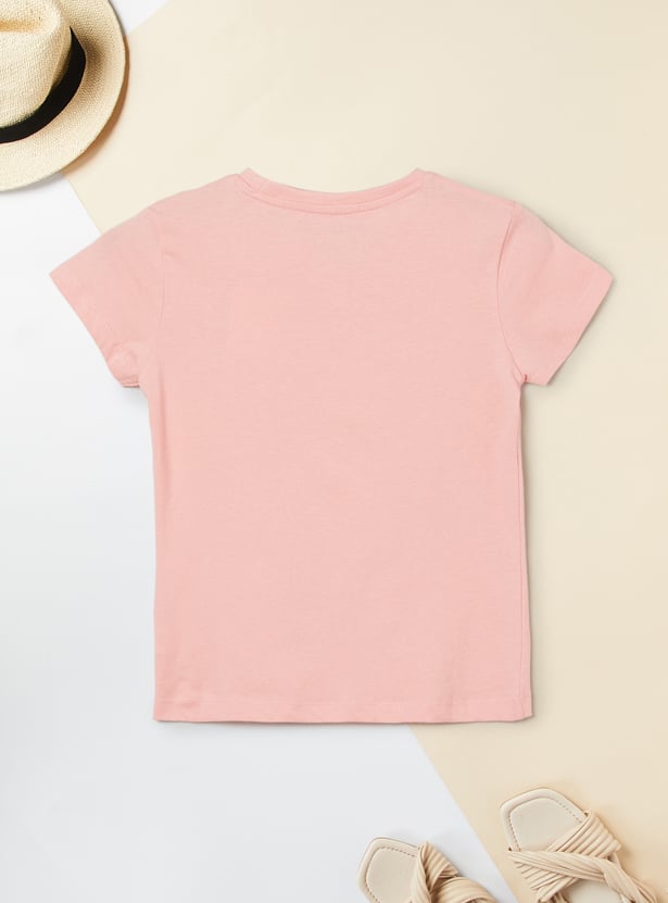 Girls Printed T-shirt - Pack of 2