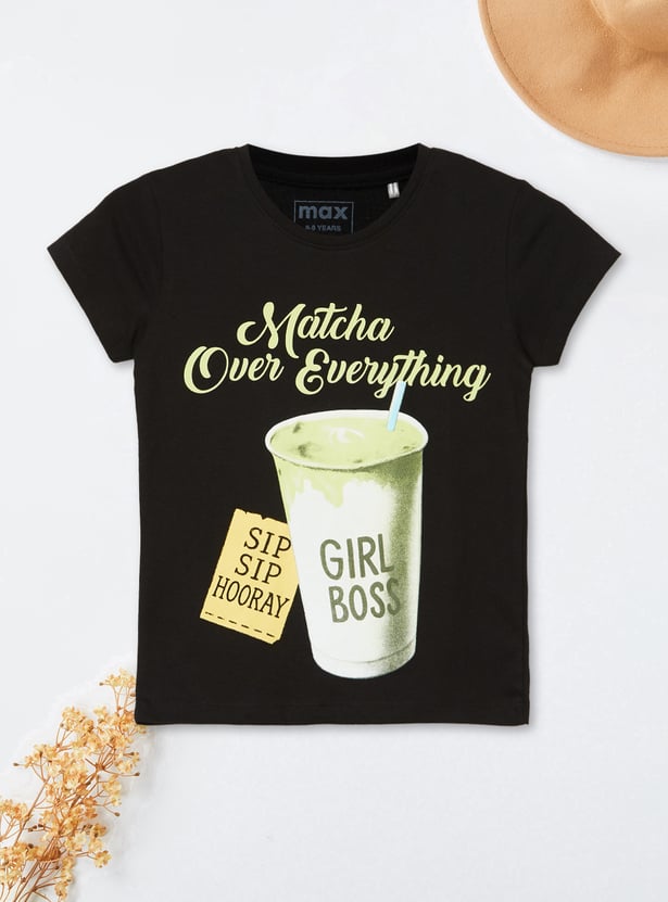 Girls Printed T-shirt - Pack of 2