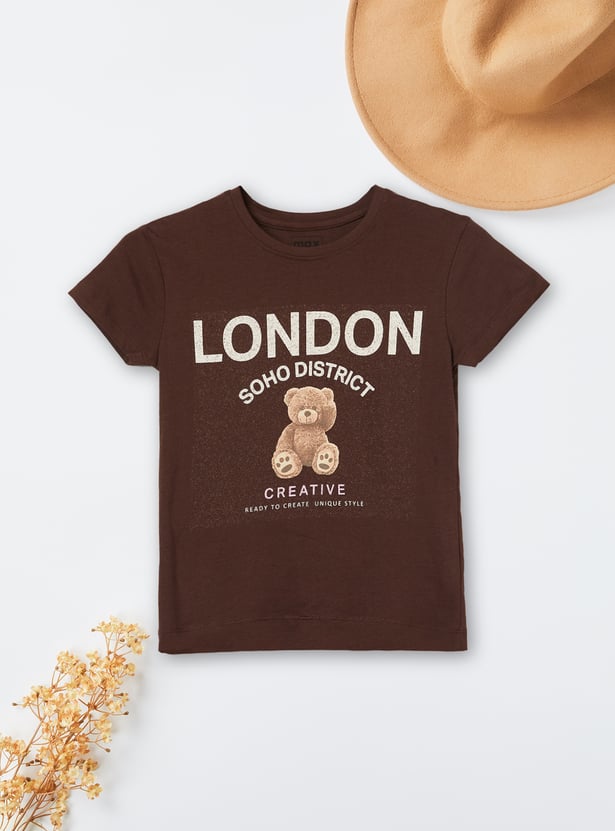 Girls Printed T-shirts - Pack of 2