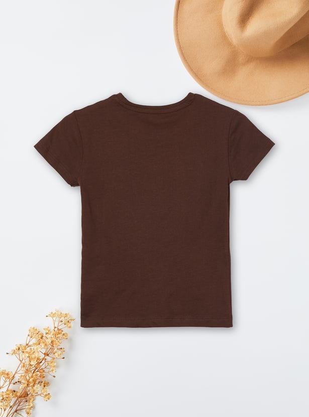 Girls Printed T-shirts - Pack of 2