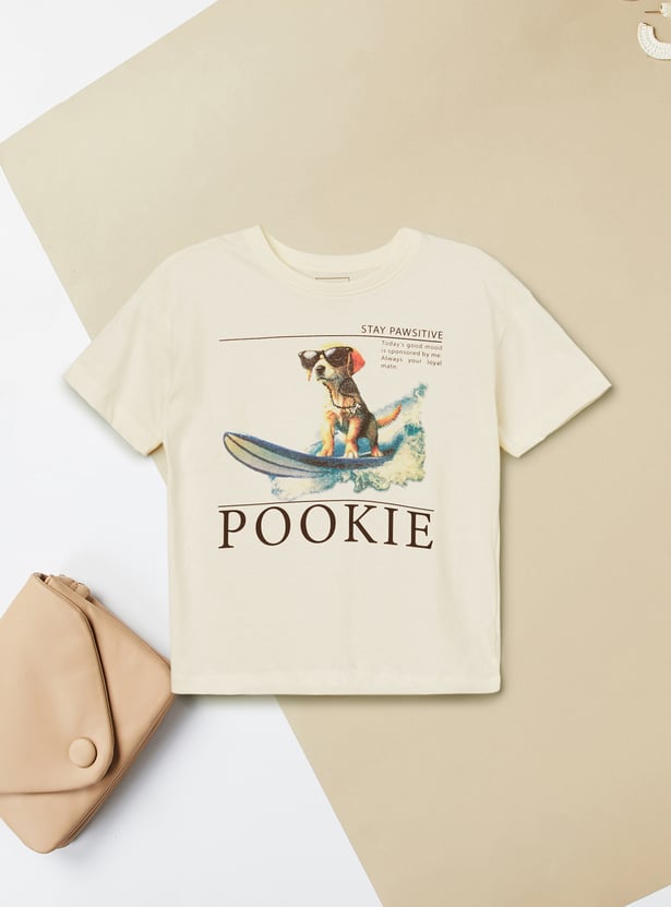 Girls Printed T-shirt - Pack of 2