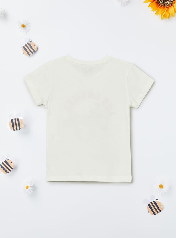 Girls Printed T-shirts - Pack of 2