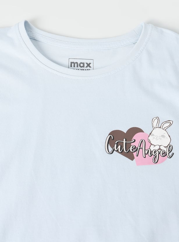 Girls Printed T-shirt - Pack of 2
