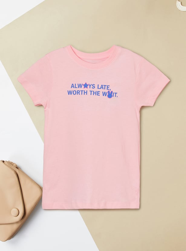 Girls Printed T-shirt - Pack of 2