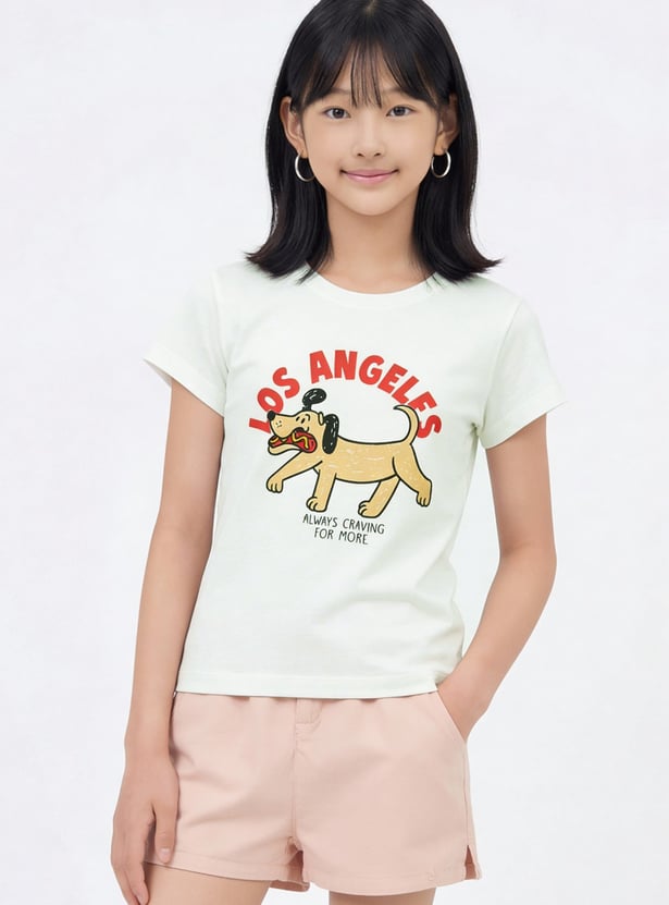 Girls Printed T-shirt - Pack of 2