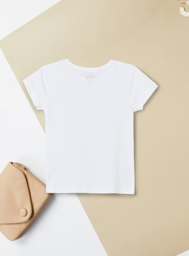 Girls Printed T-shirts - Pack of 2