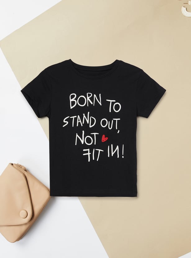 Girls Printed T-shirt - Pack of 2