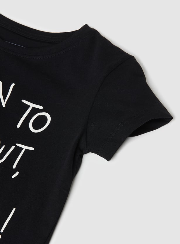 Girls Printed T-shirt - Pack of 2