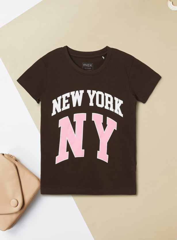 Girls Printed T-shirt - Pack of 2