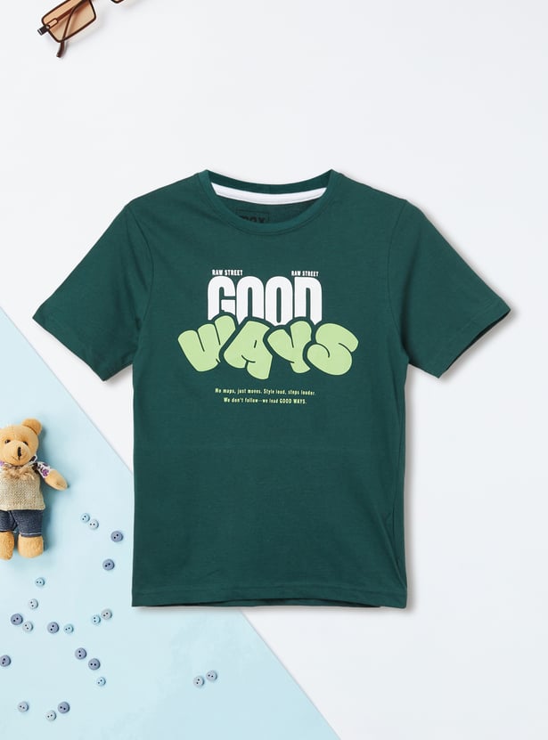 Boys Printed T-shirts - Pack of 2