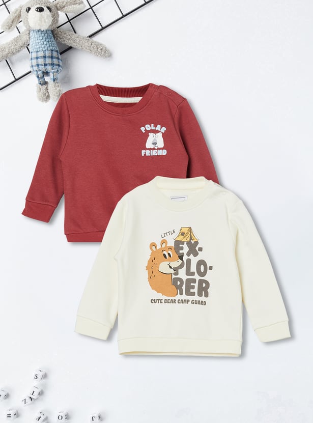 Boys Printed Sweatshirt - Pack of 2