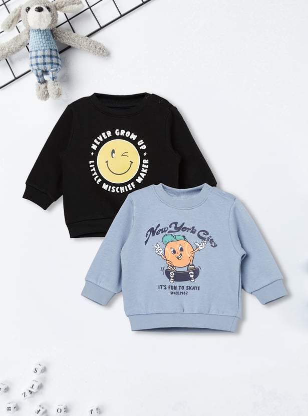 Boys Printed Sweatshirts - Pack of 2