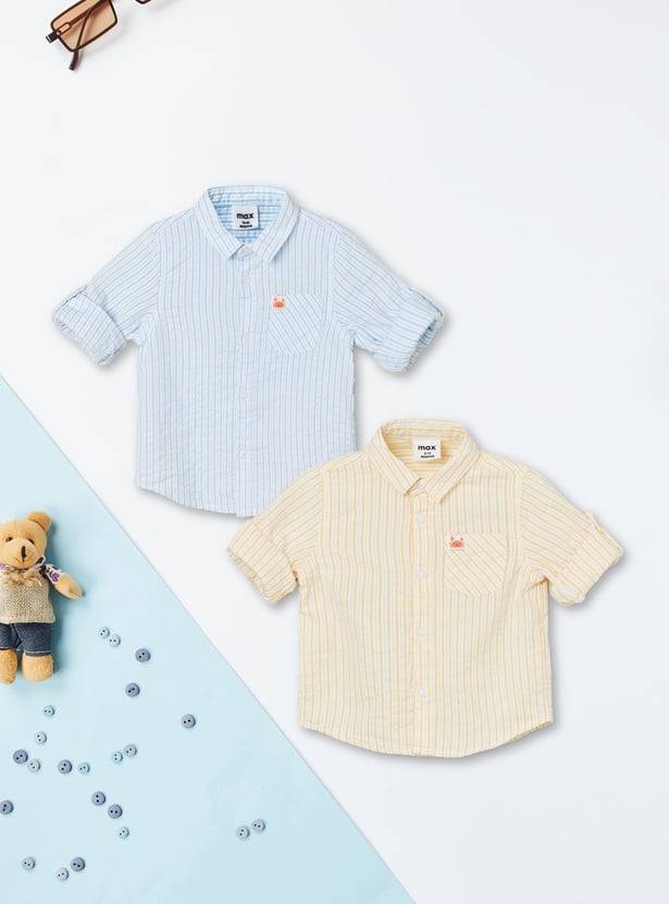 Boys Striped Shirt - Pack of 2