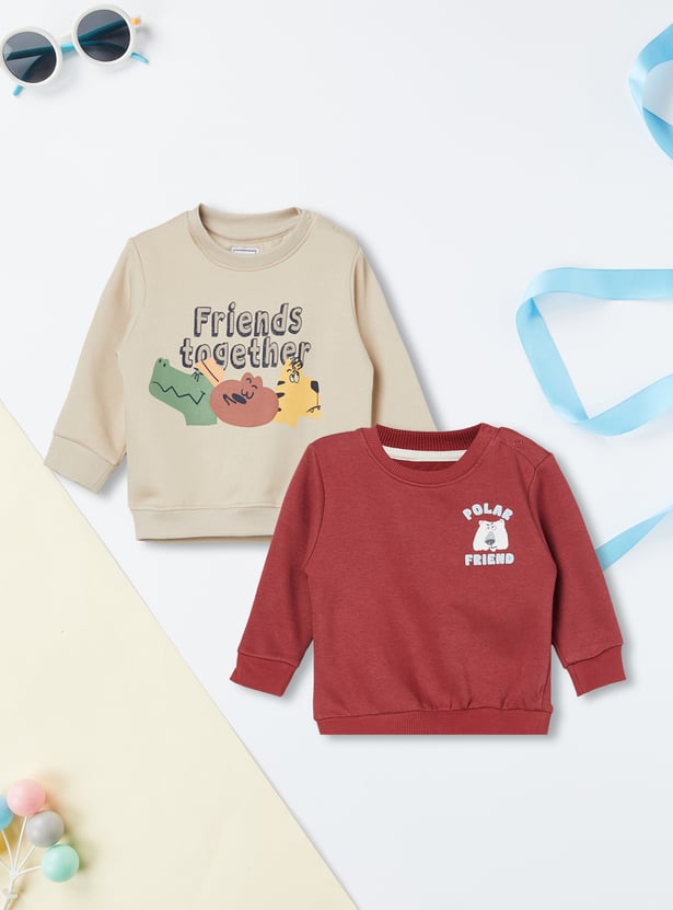 Boys Printed Sweatshirt - Pack of 2