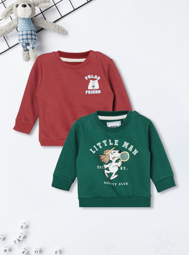 Boys Printed Sweatshirt - Pack of 2