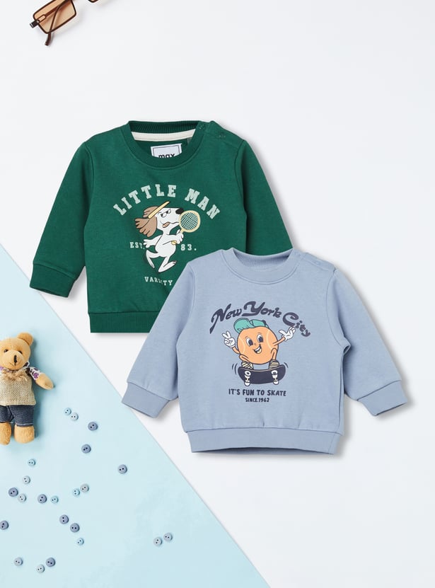Boys Printed Sweatshirts - Pack of 2