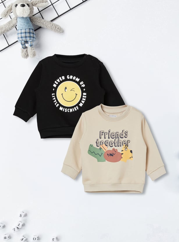 Boys Printed Sweatshirts - Pack of 2